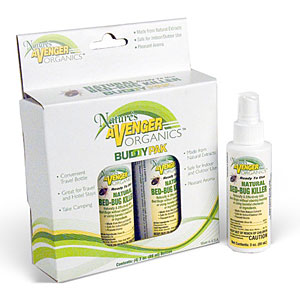 Avenger Organics Bed Bug Killer - 3 oz Travel Size (4 pack)
