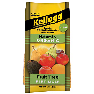 Kellogg&trade; Natural & Organic Fruit Tree Fertilizer 4-5-4 - 4 lb Bag